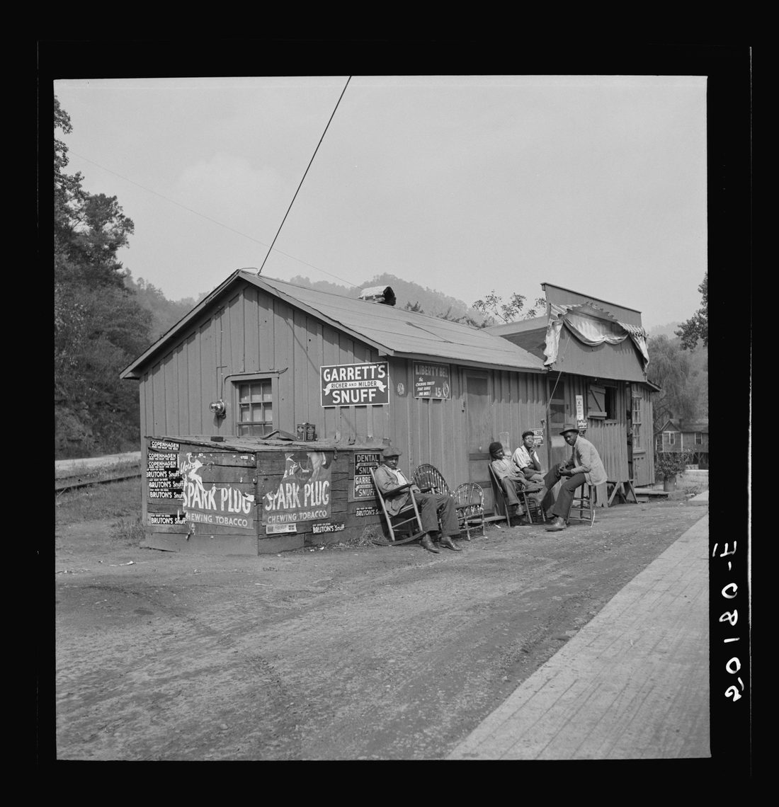 Shack in "Marytown." Negro section of Twin Branch, West Virginia