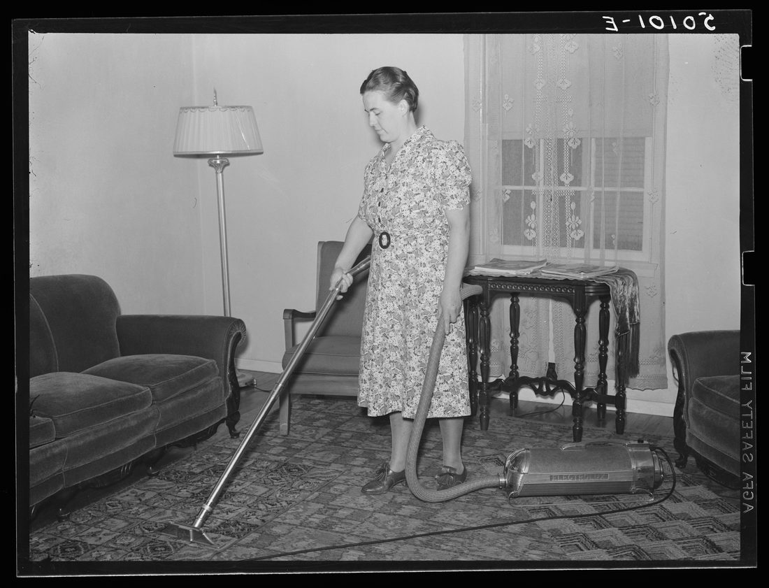 Modern household equipment reduces household drudgery. Tygart Valley, West Virginia