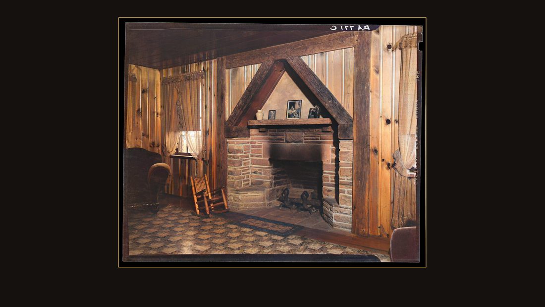 Interior of house at Crossville, Tennessee. Cumberland Homesteads
