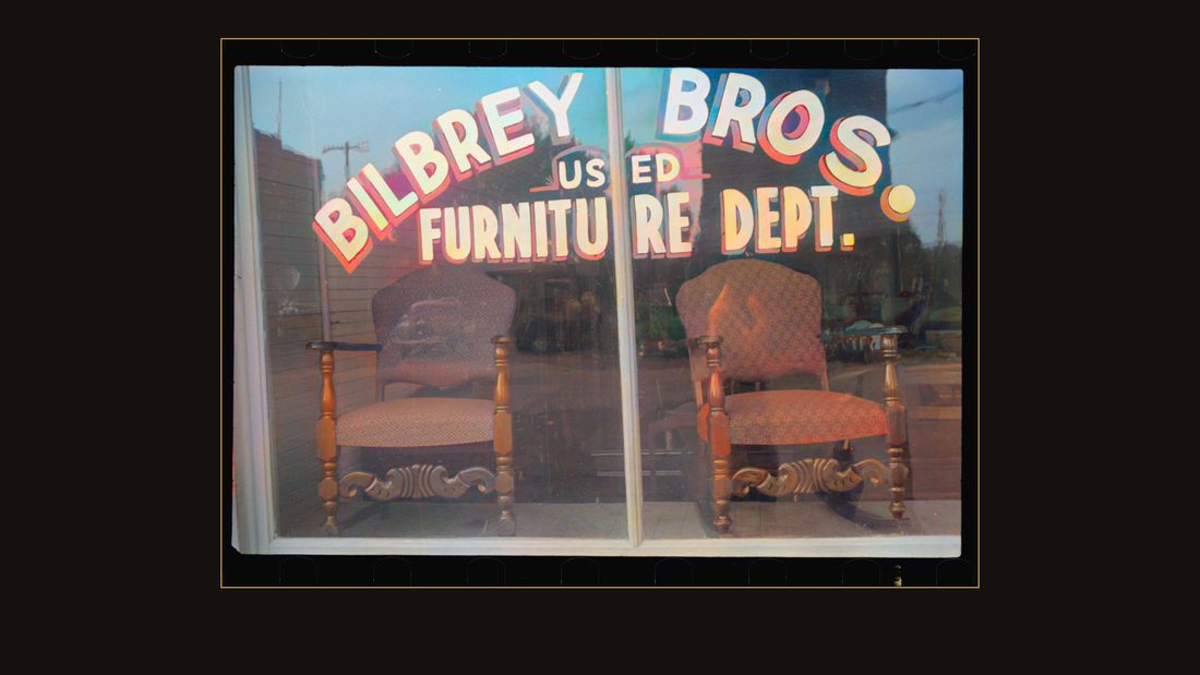 Furniture store window, Crossville, Tennessee