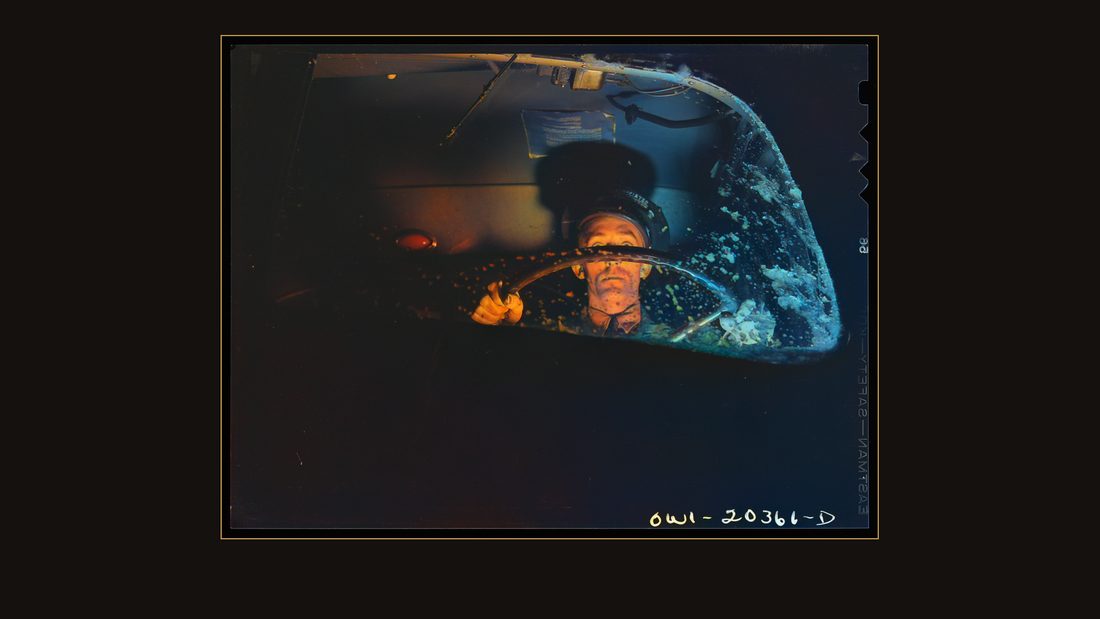 Jim Fletcher driving through eastern Tennessee mountains during a snow storm