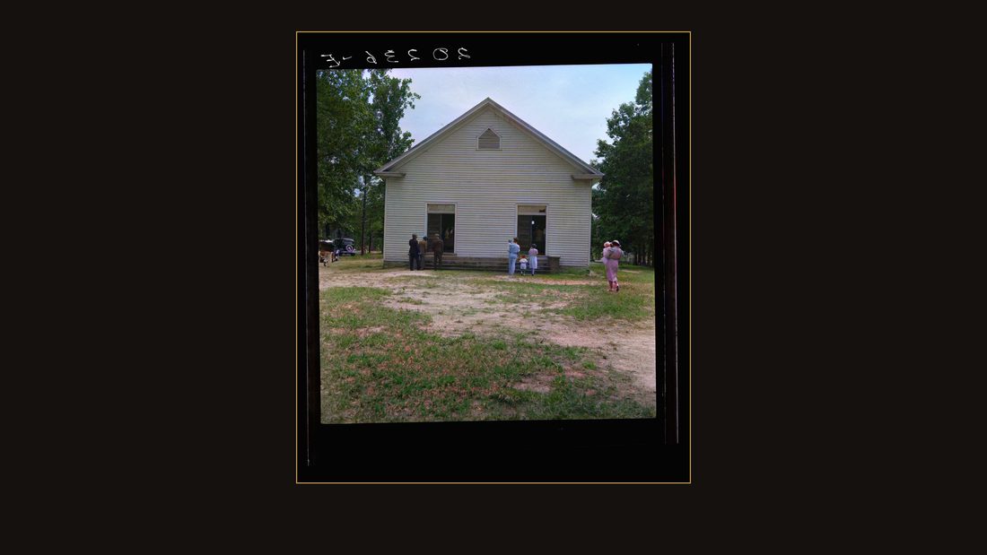 Congregation entering church. Wheeley's Church. Person County, North Carolina