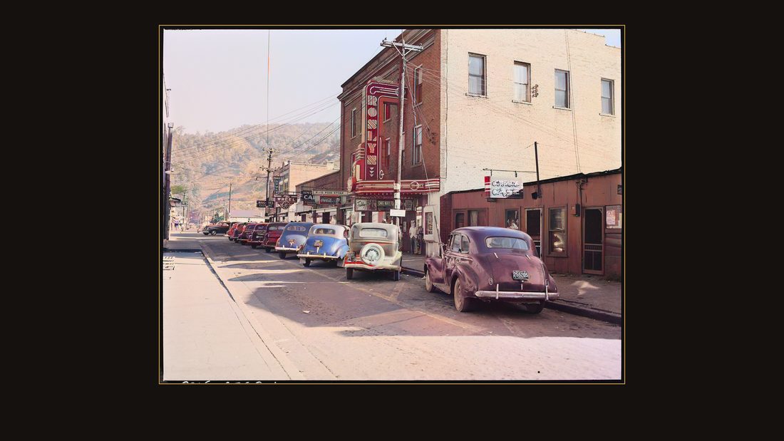 Nearest town to the P V & K Coal Company, Clover Gap Mine, Kentucky. Evarts, Harlan County, Kentucky.