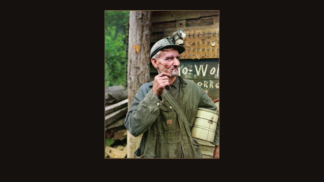 A miner. P V & K Coal Company, Clover Mine, Lejunior, Harlan County, Kentucky.