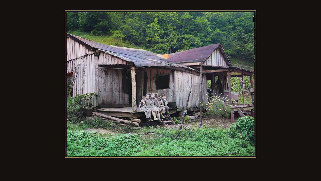 One of houses rented to miners in this mine. P V & K Coal Company, Clover Gap Mine, Lejunior, Harlan County, Kentucky.