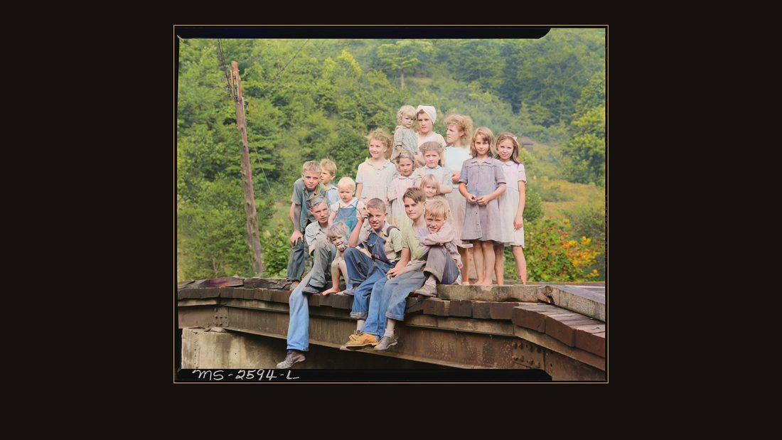 Coal camp children. Dixie Darby Fuel Company, Marne Mine, Lejunior, Harlan County, Kentucky.