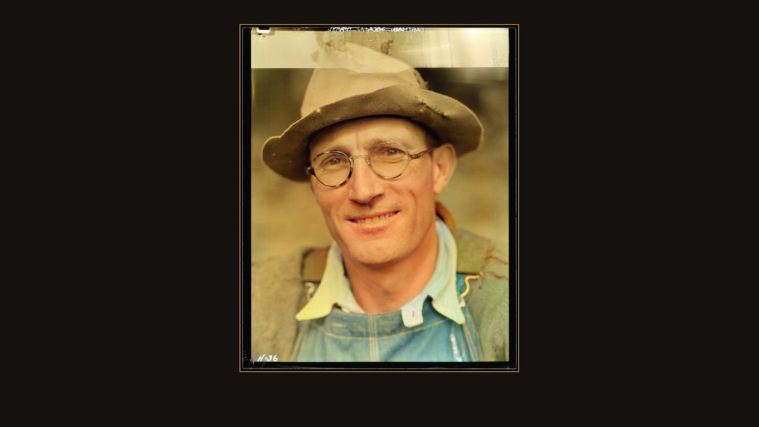"Curtis Stiner, an example of the mountain farmer of East Tennessee. `I love my mountains, and I want to stay right here the rest of my life if I can.' The flooding of th