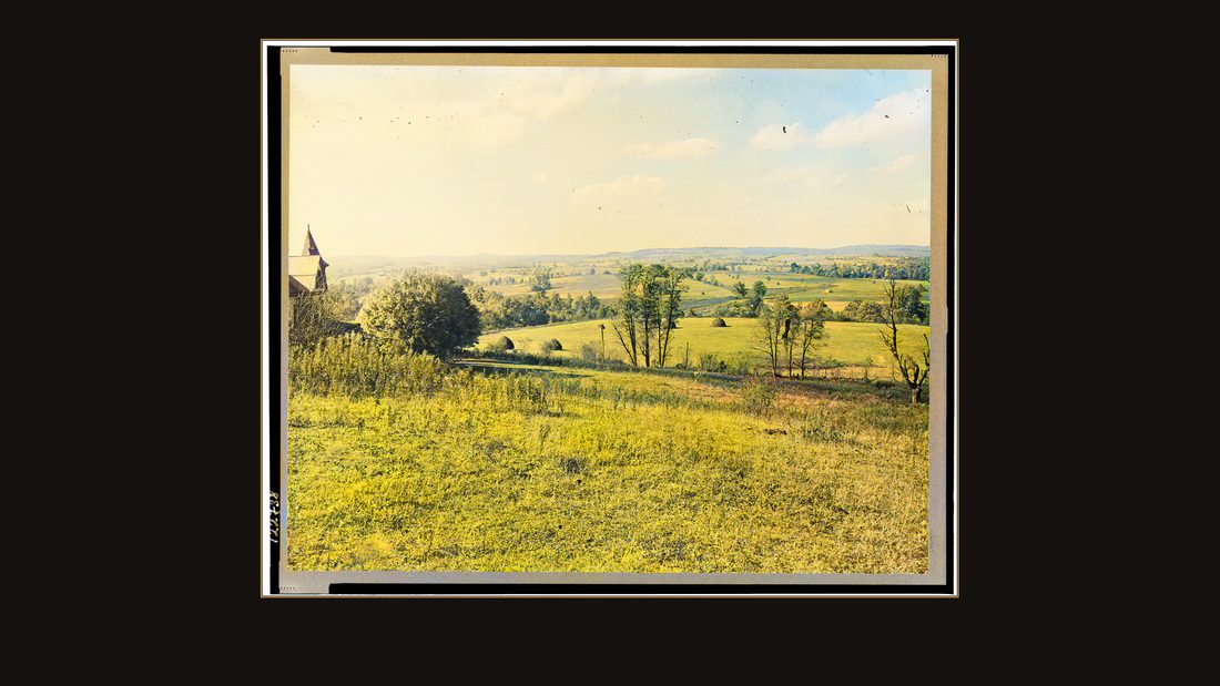 View of Arthurdale property. Reedsville, West Virginia