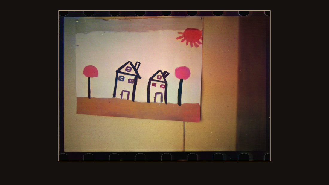 Drawing in grade school, Reedsville, West Virginia