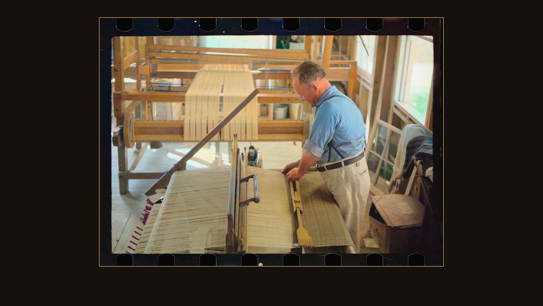 Weaving at the Tygart Valley Homesteads, West Virginia