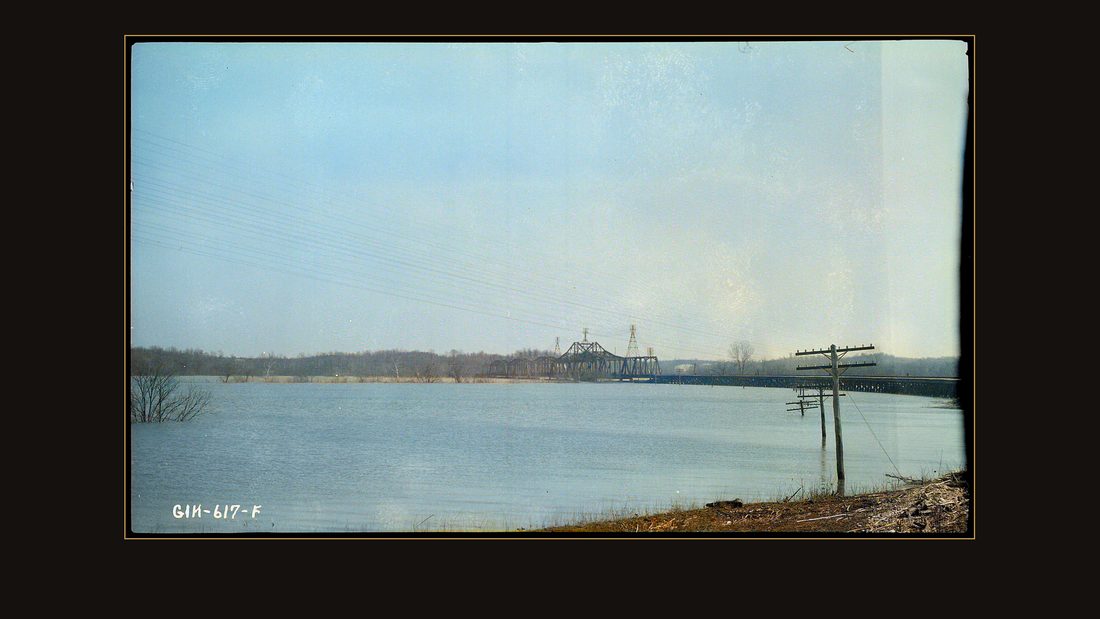 I.C.R.R. Bridge at Flood Level