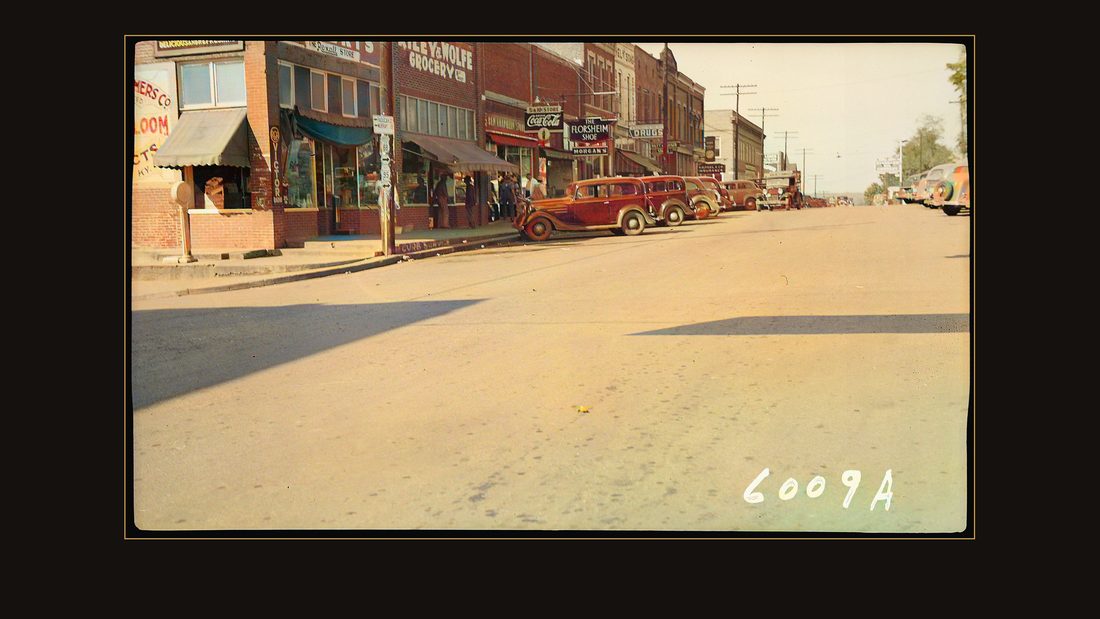Riley and Wolfe Grocery, Morgan's Shoe Store and other businesses