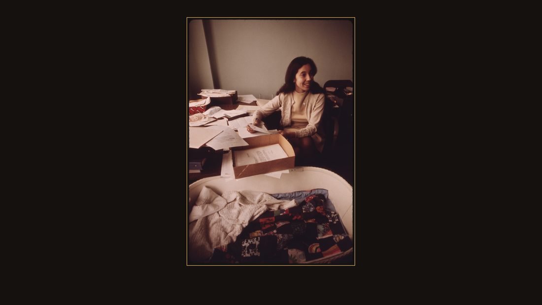MS. GAIL FALK SELTZER, A STAFF LAWYER FOR FIELD SERVICES WITH THE UNITED MINE WORKERS OF AMERICA, WORK ON BLACK LUNG BENEFITS AT THE HEADQUARTERS IN CHARLESTON, WEST VIRGINIA. IN T
