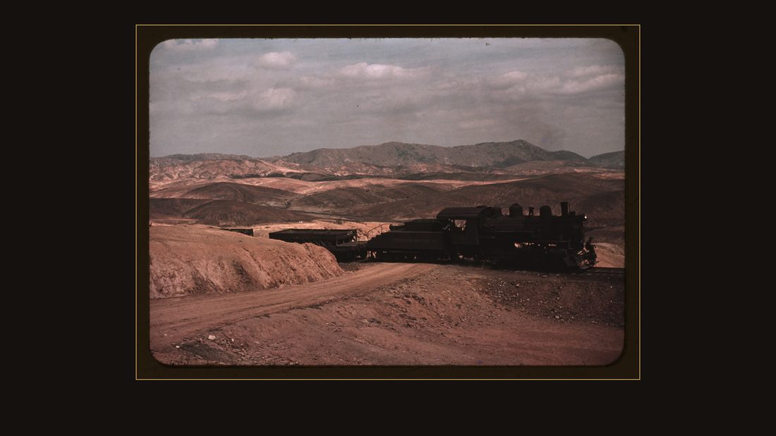 A train bringing copper ore out of the mines, Ducktown, Tenn. Fumes from smelting copper for sulfuric acid have destroyed all vegetation