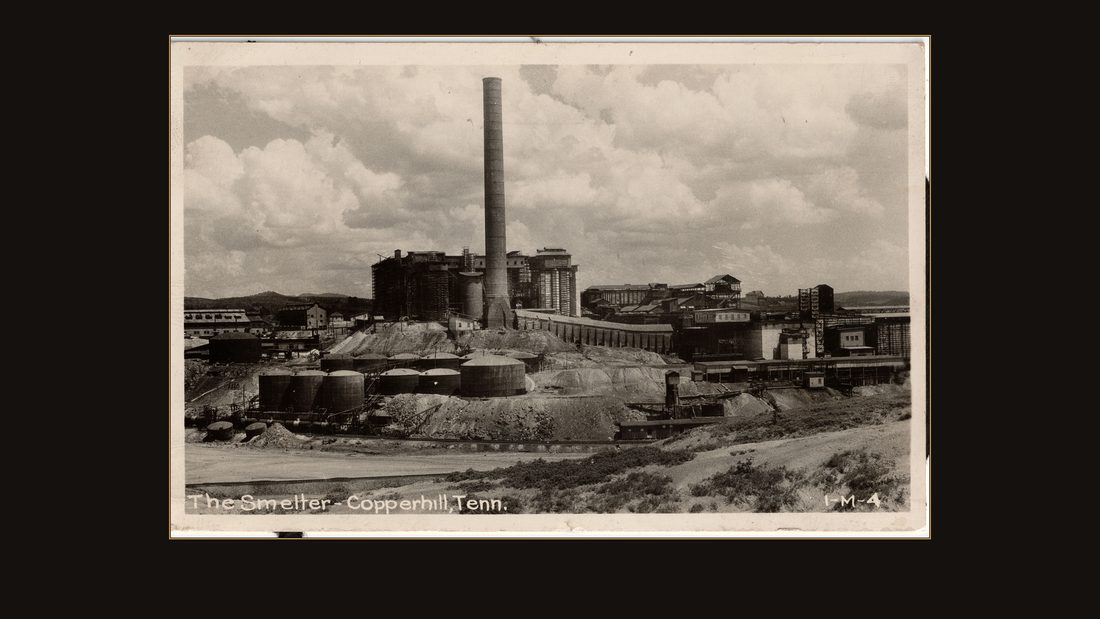 The Smelter - Copperhill, Tenn. (real-photo postcard)